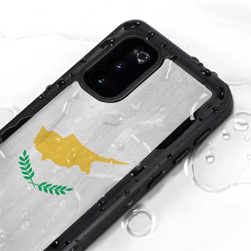 Cyprus Flag Distressed Galaxy S20 Waterproof Case